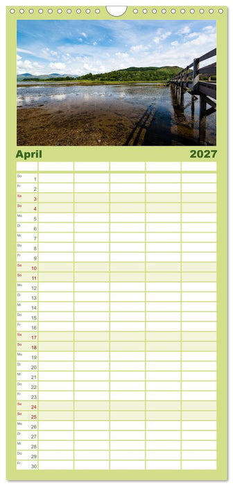 Quer durch Schottland (CALVENDO Familienplaner 2027)