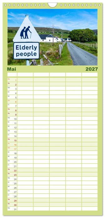 Quer durch Schottland (CALVENDO Familienplaner 2027)