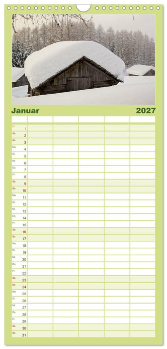 Südtirol im Jahreslauf (CALVENDO Familienplaner 2027)