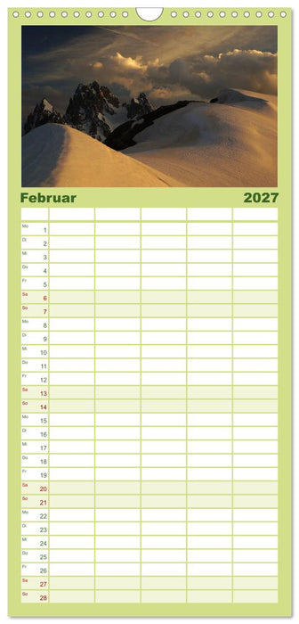 Südtirol im Jahreslauf (CALVENDO Familienplaner 2027)