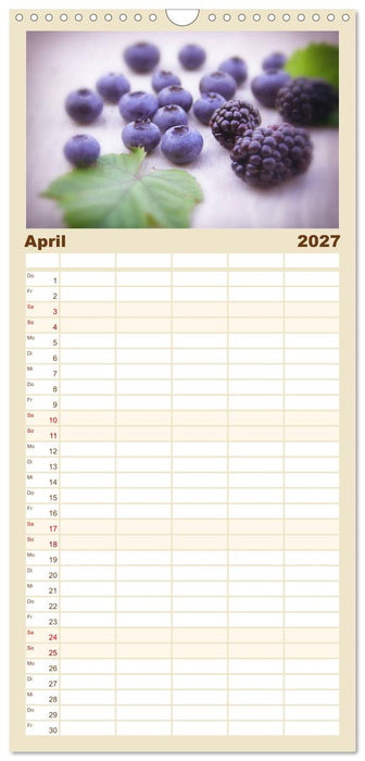 Frische Früchte Kalender (CALVENDO Familienplaner 2027)