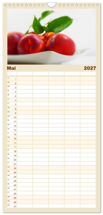 Frische Früchte Kalender (CALVENDO Familienplaner 2027)