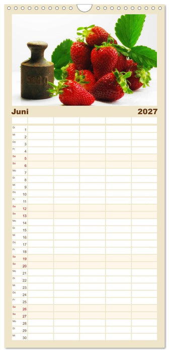 Frische Früchte Kalender (CALVENDO Familienplaner 2027)