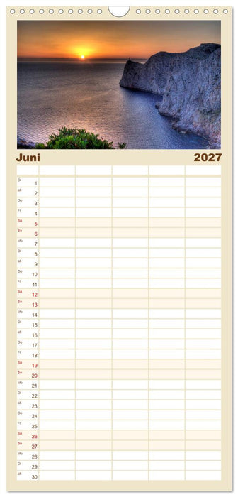 Mallorca - Mallorquinische Träume (CALVENDO Familienplaner 2027)