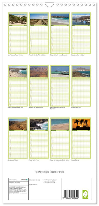 Fuerteventura, Insel der Stille (CALVENDO Familienplaner 2027)
