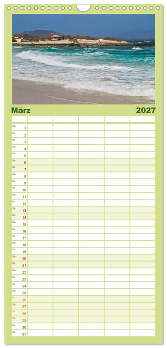 Fuerteventura, Insel der Stille (CALVENDO Familienplaner 2027)