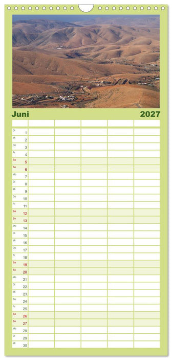 Fuerteventura, Insel der Stille (CALVENDO Familienplaner 2027)