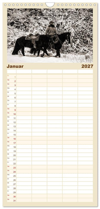 Westernreiten (CALVENDO Familienplaner 2027)
