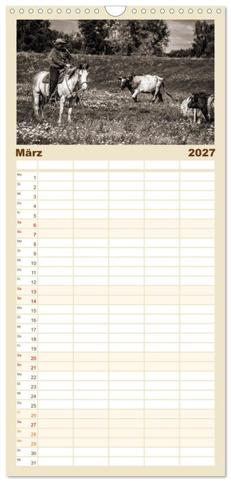 Westernreiten (CALVENDO Familienplaner 2027)