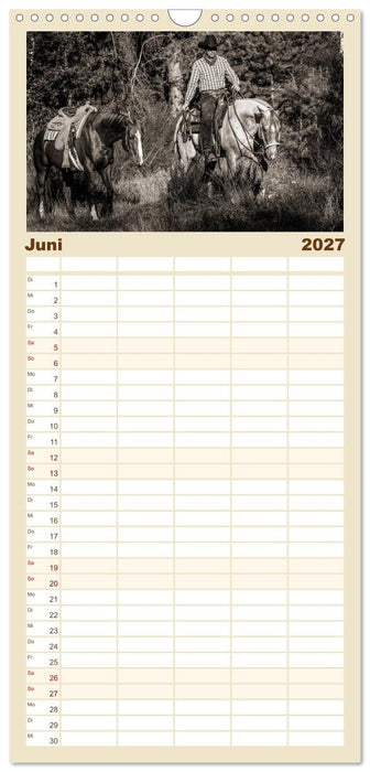 Westernreiten (CALVENDO Familienplaner 2027)