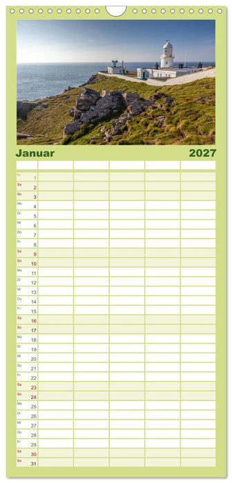 Cornwall - Land zwischen den Meeren (CALVENDO Familienplaner 2027)