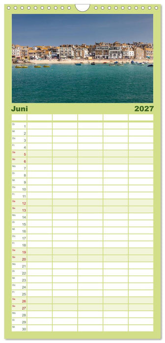 Cornwall - Land zwischen den Meeren (CALVENDO Familienplaner 2027)