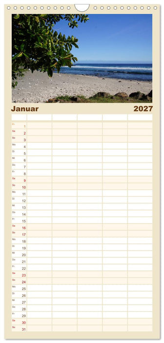 La Réunion - Paradies im indischen Ozean (CALVENDO Familienplaner 2027)