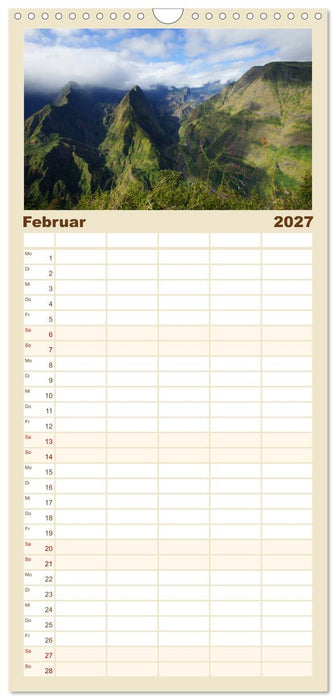 La Réunion - Paradies im indischen Ozean (CALVENDO Familienplaner 2027)
