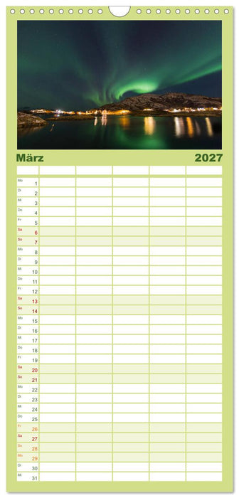 Faszination Polarlicht (CALVENDO Familienplaner 2027)