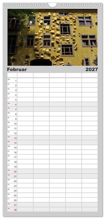 Dresdens Neustadt (CALVENDO Familienplaner 2027)