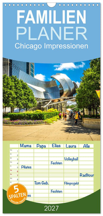 Chicago Impressionen (CALVENDO Familienplaner 2027)