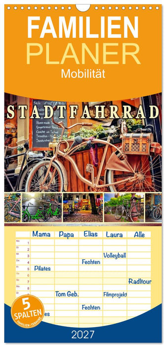 Stadtfahrrad (CALVENDO Familienplaner 2027)