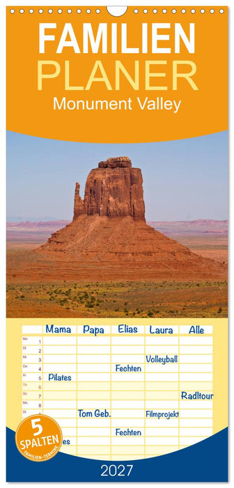 Monument Valley (CALVENDO Familienplaner 2027)