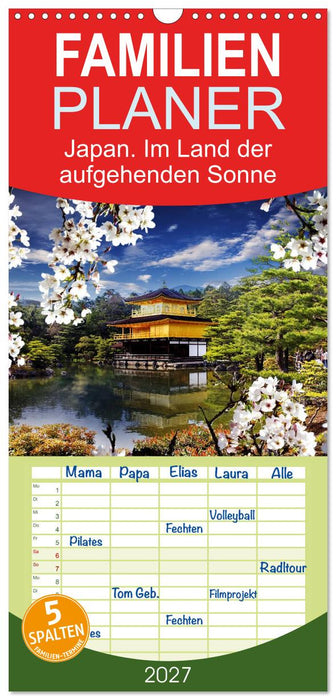 Japan. Im Land der aufgehenden Sonne (CALVENDO Familienplaner 2027)