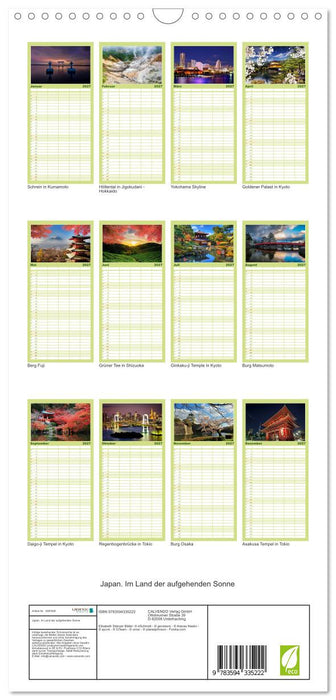 Japan. Im Land der aufgehenden Sonne (CALVENDO Familienplaner 2027)