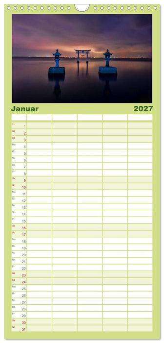 Japan. Im Land der aufgehenden Sonne (CALVENDO Familienplaner 2027)