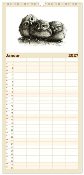 owls & friends 2027 (CALVENDO Familienplaner 2027)