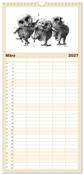 owls & friends 2027 (CALVENDO Familienplaner 2027)