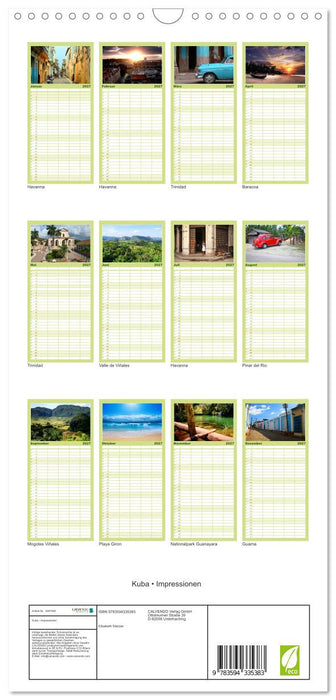 Kuba • Impressionen (CALVENDO Familienplaner 2027)
