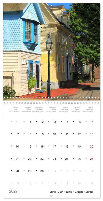 New England - from Rhode Island to Maine (CALVENDO Monthly Calendar 2027)