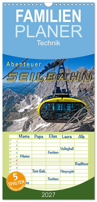 Abenteuer Seilbahn (CALVENDO Familienplaner 2027)
