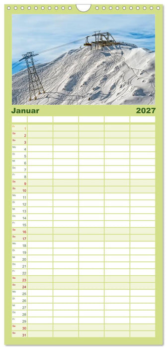 Abenteuer Seilbahn (CALVENDO Familienplaner 2027)