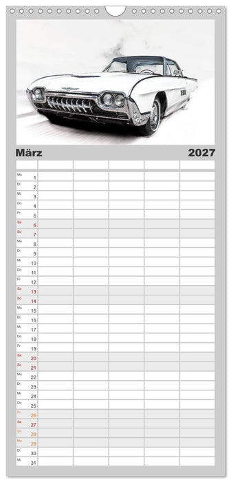 American Classic Cars (CALVENDO Familienplaner 2027)