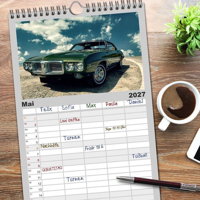 American Classic Cars (CALVENDO Familienplaner 2027)