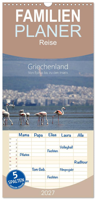 Griechenland - Von Epirus bis zu den Inseln (CALVENDO Familienplaner 2027)