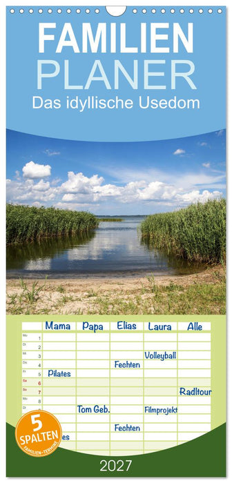Das idyllische Usedom (CALVENDO Familienplaner 2027)