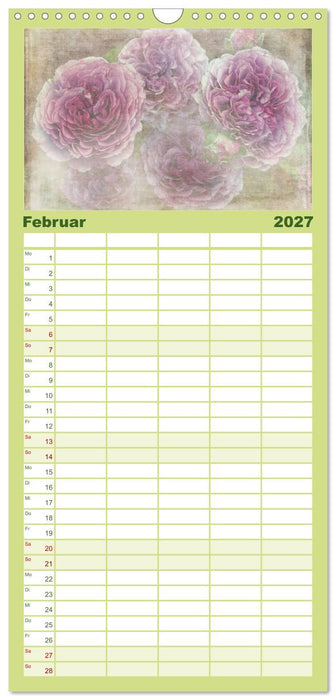Rosenduft Shabby Chic Style (CALVENDO Familienplaner 2027)