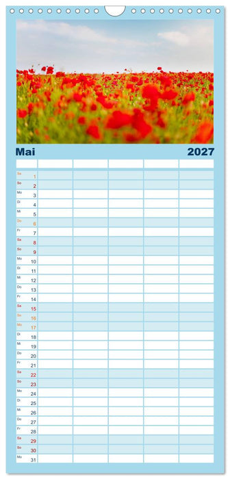 Berg, Land und Meer - Eine Reise durch die Landschaften (CALVENDO Familienplaner 2027)