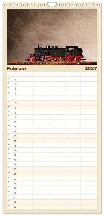 Dampflokomotiven in Spur N (CALVENDO Familienplaner 2027)