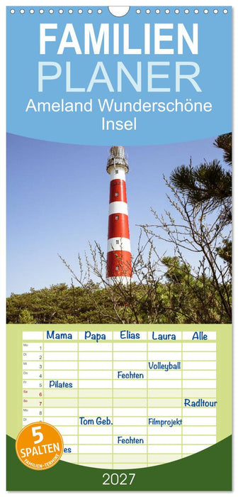 Ameland Wunderschöne Insel (CALVENDO Familienplaner 2027)