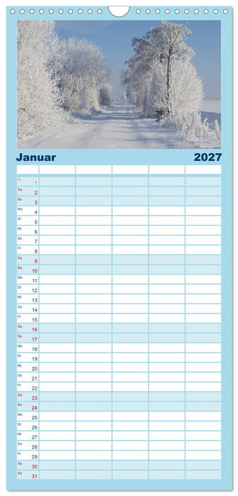 Natur Bilder Kalender (CALVENDO Familienplaner 2027)