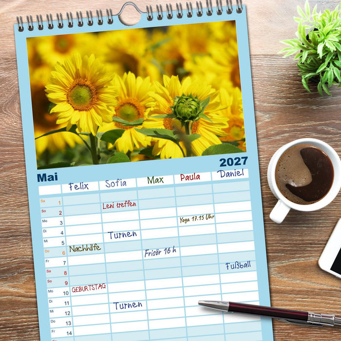 Natur Bilder Kalender (CALVENDO Familienplaner 2027)