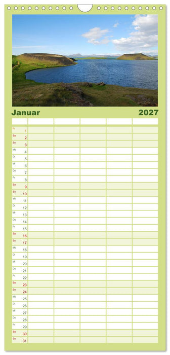 Das ist ISLAND (CALVENDO Familienplaner 2027)