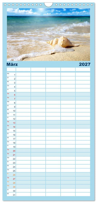 Malediven - Traumstrände im Paradies (CALVENDO Familienplaner 2027)
