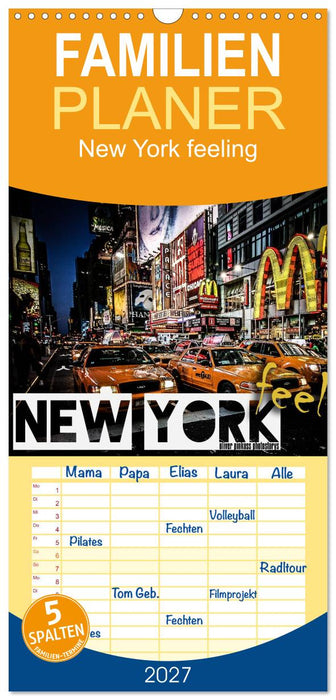 New York feeling (CALVENDO Familienplaner 2027)