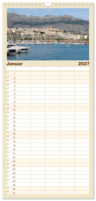 Costa Blanca - Spaniens weiße Küste (CALVENDO Familienplaner 2027)