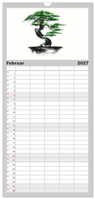 Asiatische Tuschmalerei (CALVENDO Familienplaner 2027)