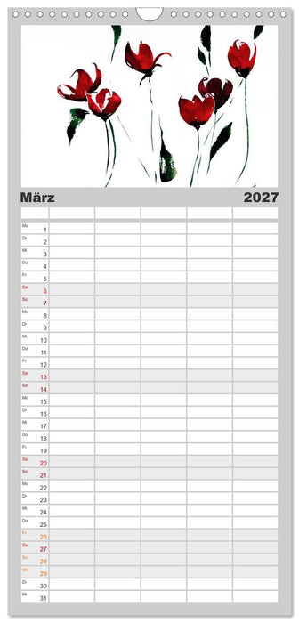 Asiatische Tuschmalerei (CALVENDO Familienplaner 2027)