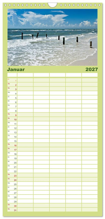 Sonne, Strand & Meer (CALVENDO Familienplaner 2027)