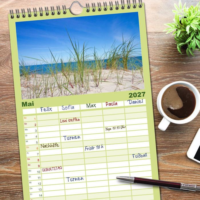 Sonne, Strand & Meer (CALVENDO Familienplaner 2027)